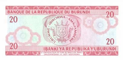 Burundi 1970.4.01. 10Fr + 1977.7.01. 20Fr + 1989.10.01. 20Fr T:I