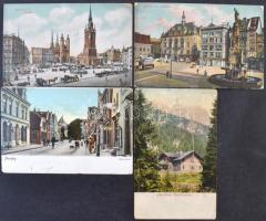 6 db RÉGI német városképes lap / 6 pre-1945 German town-view postcards
