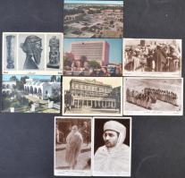 9 db VEGYES közel-keleti és arab városképes lap / 9 mixed Middle-Eastern and Arabian town view postcards