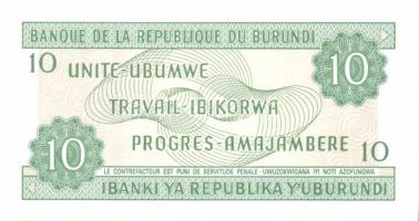 Burundi 1981-89. 10Fr (4x) klf évszámokkal T:I