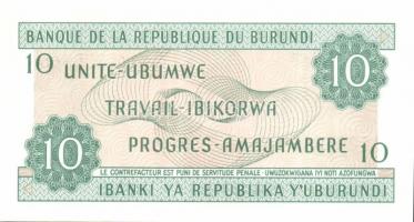 Burundi 1981-89. 10Fr (4x) klf évszámokkal T:I