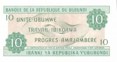 Burundi 1981-89. 10Fr (4x) klf évszámokkal T:I