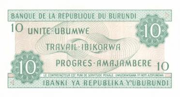 Burundi 1981-89. 10Fr (4x) klf évszámokkal T:I