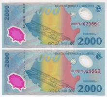 Románia 1999. 2000L "Napfogyatkozás" (10x) közte 2db sorszámkövető T:I-III
Romania 1999. ...