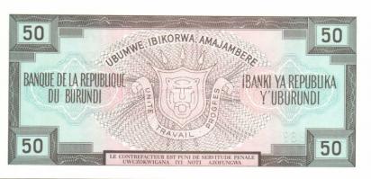 Burundi 1988+1989. 50Fr (2x) + 1981+1984. 100Fr (2x) mindegyik klf évszámmal T:I