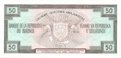 Burundi 1988+1989. 50Fr (2x) + 1981+1984. 100Fr (2x) mindegyik klf évszámmal T:I