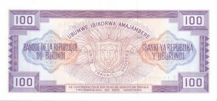 Burundi 1988+1989. 50Fr (2x) + 1981+1984. 100Fr (2x) mindegyik klf évszámmal T:I