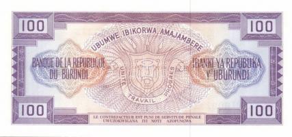 Burundi 1988+1989. 50Fr (2x) + 1981+1984. 100Fr (2x) mindegyik klf évszámmal T:I