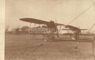 1918 Oderzo (Olaszország), Katonai repülőgépek reptere / WWI Italian military airplanes field in Oderzo. photo (EK)