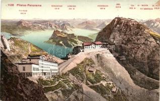 4 db RÉGI svájci városképes lap / 4 pre-1945 Swiss town-view postcards