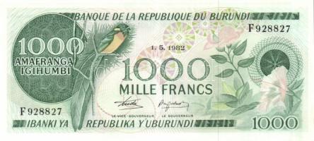Burundi 1982.5.1. 1000Fr T:I