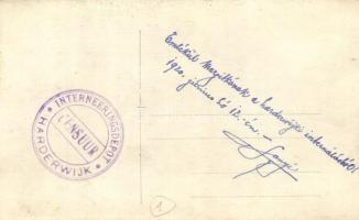 1920 Osztrák-magyar katonák ebéd előtt harderwijki internálásuk alatt / Austro-Hungarian soldiers be...