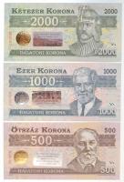 2012. 500K "Balatoni Korona" helyi pénz, "000000" sorszámmal, "MINTA" ...