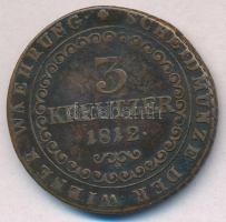 1812G 3kr Cu "I. Ferenc" T:2-