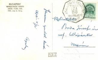 1941 Budapest, BNV Nemzetközi Vásár, Horthy Miklós + "BNV 100 éves a Magyar Ipar és Kiállításüg...