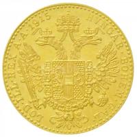 Ausztria 1915. Dukát Au "Ferenc József" utánveret (3,50g/0.986) T:1- 
Austria 1915. 1 Duc...
