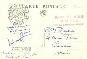 1954 Le General Leclerc, Marechal de France, CM So. Stpl s: Raoul Serres (EK)