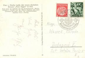 1938 Prinz Eugen nehézcirkáló vízre bocsájtási ünnepsége Horthy Miklós és Adolf Hitler társaságában....