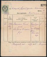 cca 1870-1890 10 db okmánybélyeges okmány