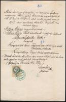 cca 1870-1890 10 db okmánybélyeges okmány