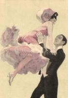 Dancing couple. Simplicissimus Karte Serie XVIII. Nr. 1.