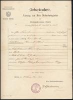 cca 1860-1930 10 db vegyes okmánybélyeges okmány és levél