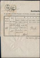 cca 1850-1870 10 db okmánybélyeges okmány, közötte 3 db CM-s /  10 documents with documents stamps i...