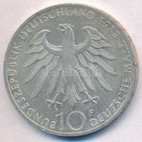 NSZK 1988F 10M Ag "Carl Zeiss" T:1-,2 patina 
FRG 1988F 10 Mark Ag "Carl Zeiss"...
