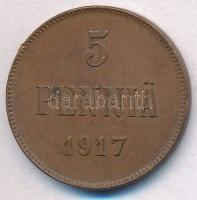 Finnország 1917. 5p Cu T:2 Finland 1917. 5 Pennia Cu C:XF