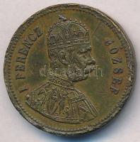 1896. "Milleniumi emlék / Ferenc József" Br emlékérem (29mm) T:2- ph