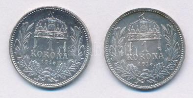 1915KB 1K Ag "Ferenc József" (2x) T:1-
Adamo K5.1