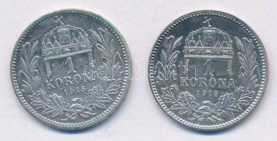 1915KB 1K Ag "Ferenc József" (2x) T:1-
Adamo K5.1