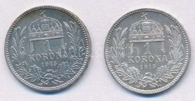 1915KB 1K Ag "Ferenc József" (2x) T:1-
Adamo K5.1