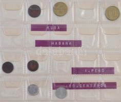 152db vegyes külföldi fémpénz albumba rendezve, közte 3db Ag érme, benne Bulgária, Hollandia, Kanada...