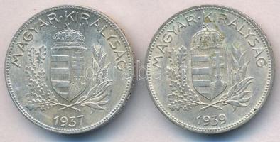 1937. 1P Ag + 1939. 1P Ag T:2 Adamo P6