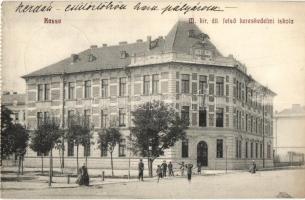 Kassa, Kosice; M. kir. áll. felső kereskedelmi iskola / school  (EK)