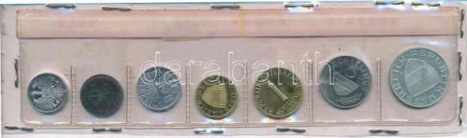 Ausztria 1969. 2gr-10Sch (7xklf) forgalmi sor lezárt fólia tokban T:1,1-
Austria 1969. 2 Groschen -...