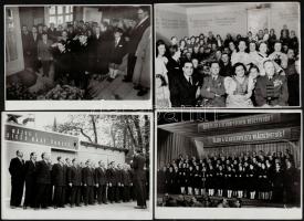 cca 1960 Tiszavölgyi József (1909-?) budapesti fotóriporter hagyatékából 21 db vintage fotó, többség...