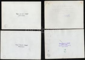 cca 1960 Tiszavölgyi József (1909-?) budapesti fotóriporter hagyatékából 21 db vintage fotó, többség...