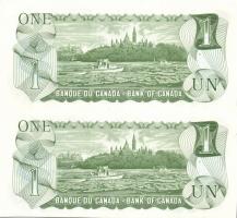 Kanada 1973. 1$ függőleges párban T:I