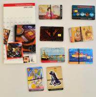 39 különféle (30000 példányos) telefonkártya + Telefonkártya-katalógus 1991-1999