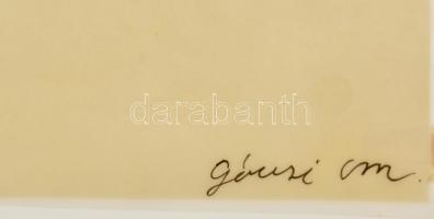 Gácsi jelzéssel: Lovasok. Tus, pauszpapír, 38×28 cm