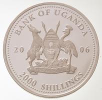 Uganda 2006. 2000Sh Ag "A labdarúgás halhatatlanjainak csarnoka - Magyarország 1950-es évek / P...
