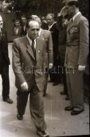 1948 Budapest, katonai ünnepség a budai várban, díszszázad, főtisztek, 24 db vintage negatív Rózsa G...