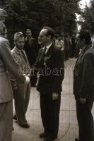 1948 Budapest, katonai ünnepség a budai várban, díszszázad, főtisztek, 24 db vintage negatív Rózsa G...