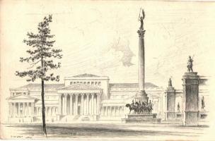 16 db modern magyar városképes lap: 7 Budapest, 1 Pápa, 1 Miskolc, 1 Gárdony, 1 Jásd, 1 Csesznek, 1 ...