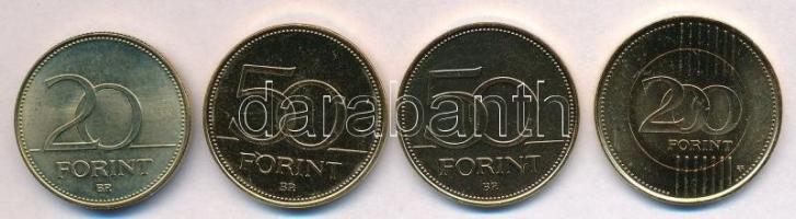 2003. 20Ft Al-Br "Deák" + 2004. 50Ft Cu-Ni "Európai Unió tagja" aranyozott forga...
