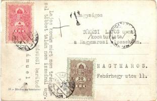 Édes teher...! Humoros motívumlap / Humorous motive card. s: Kaszás Jámbor (EK)