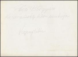 cca 1958 Pécsi Bőrgyár dicsőségtáblája, feliratozott vintage fotó, 18x24 cm