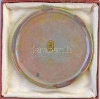 1984. "Magyarország - Szovjetunió Bélyegkiállítás - Budapest 1984" eozin mázas Zsolnay por...